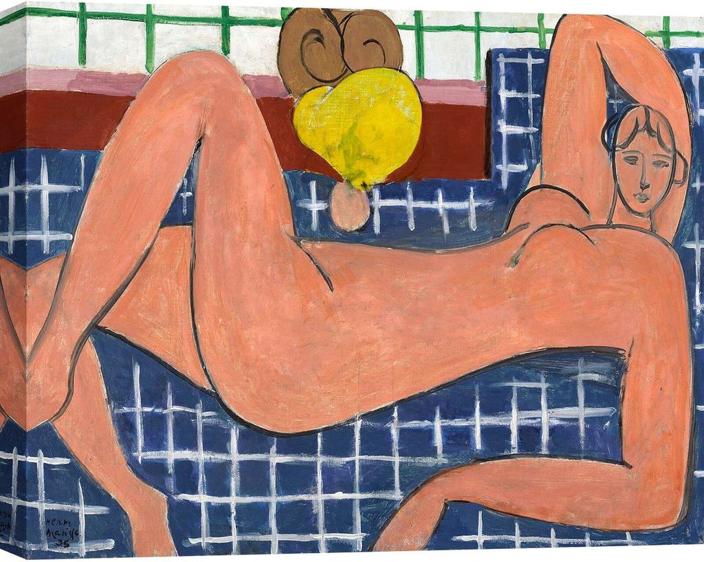 Kunstdruck auf Leinwand Henri Matisse, Großer liegender Akt I - 80x60 cm