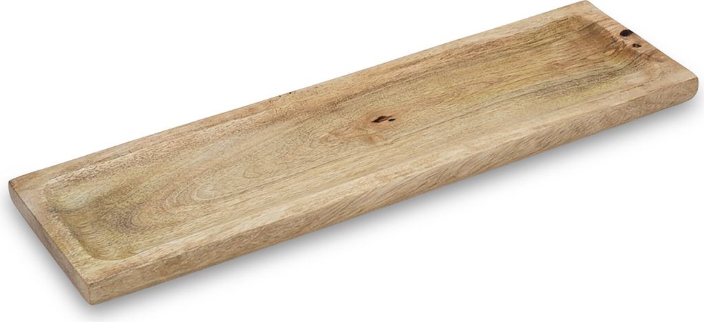 1.05 Holz Tablett aus Mango - ca. 46 x 13 cm - Kerzentablett zum dekorieren
