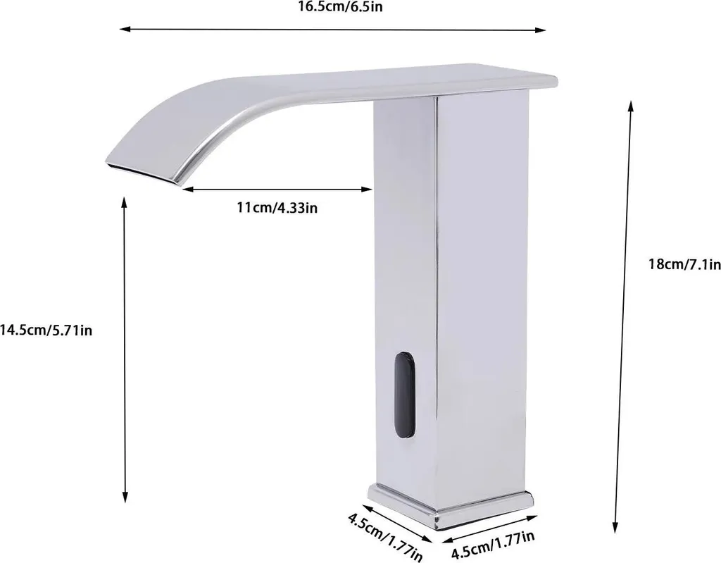 Rubinetto Automatico Infrarossi Bianco 304 - Acqua Calda e Fredda