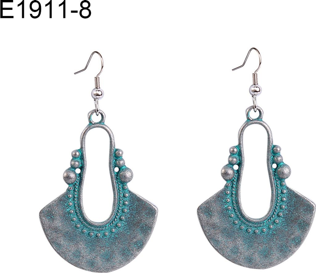 Retro Frauen Bohemian Ethnische Geometrische Baumeln Eardrop Haken Ohrringe Schmuck Geschenk-E1911-8