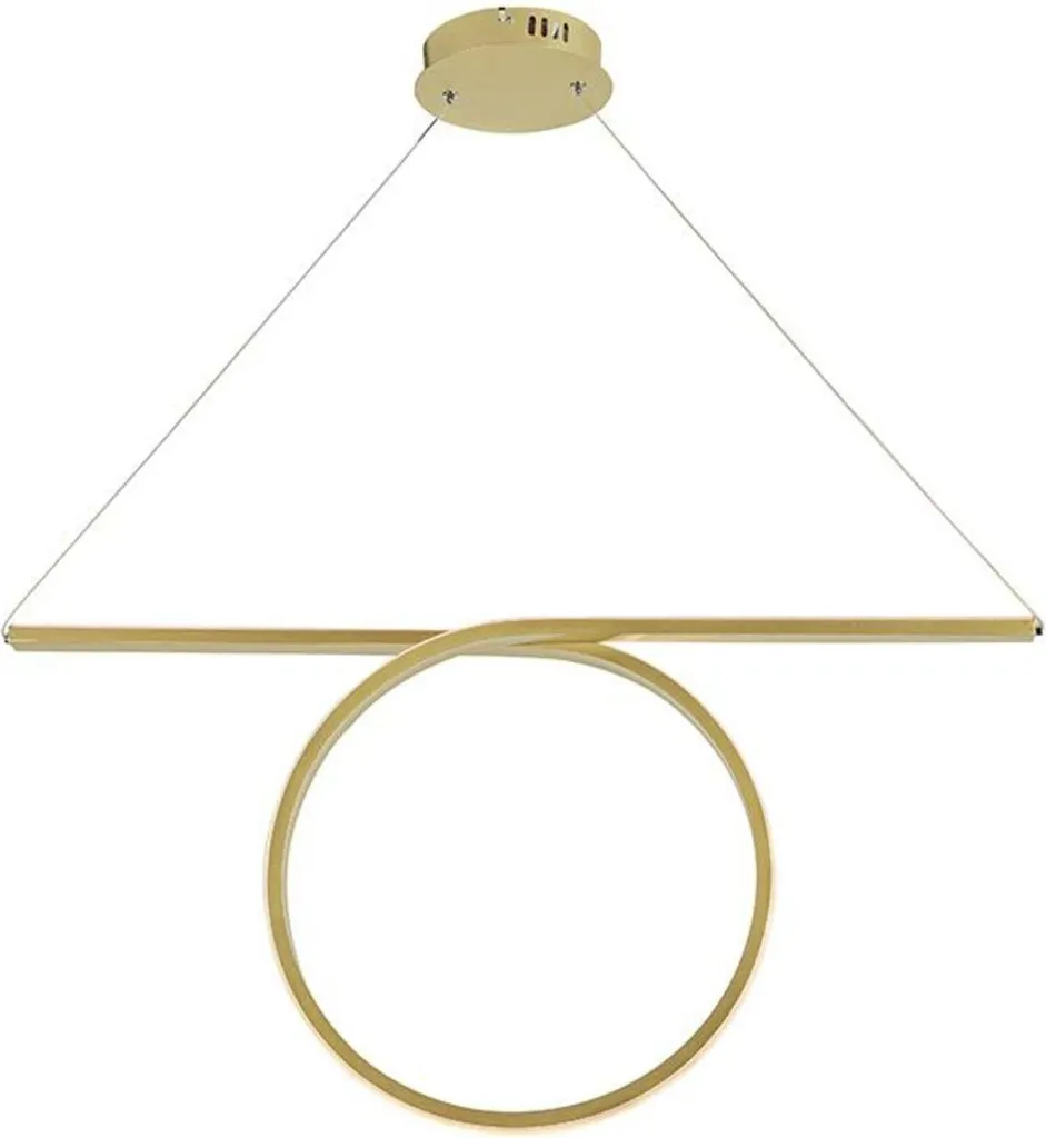 Suspension LED 3000K : Éclairage Puissant Sans Éblouissement 2580LM