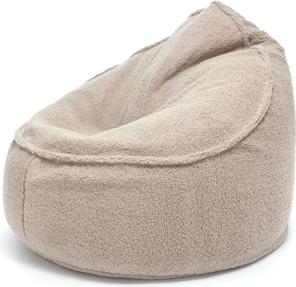 Ecopuf, Massimo, Sitzkissen Sessel Bean Bag, Sitzsack, aus Bouclé-Stoff