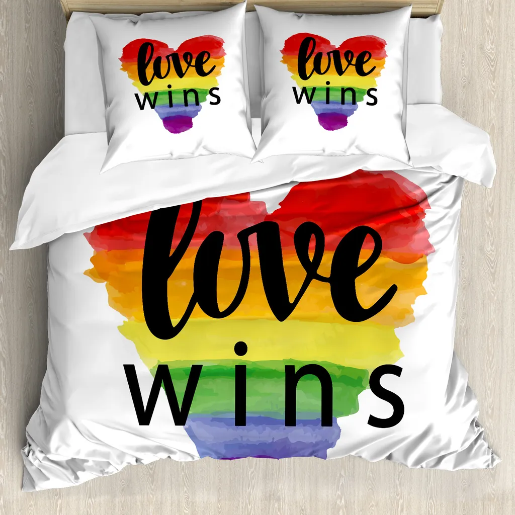 Copripiumino Antiacaro 200x200 ABAKUHAUS Gay Pride Multicolore