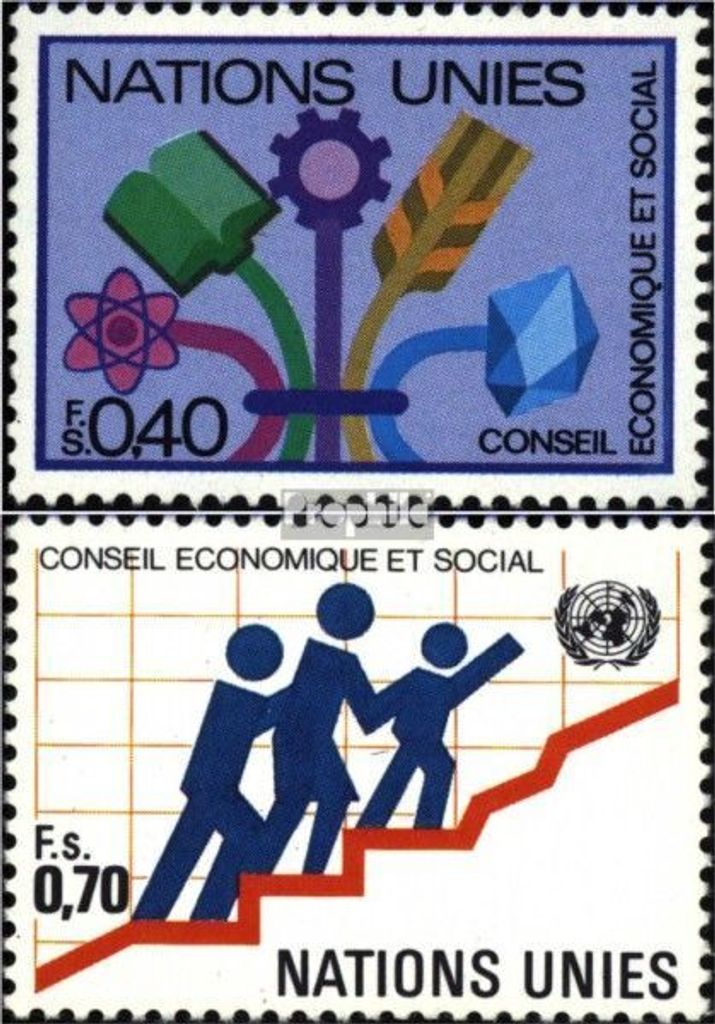 Briefmarken UNO - Genf 1980 Mi 94-95 (kompl.Ausg.) postfrisch Freimarken