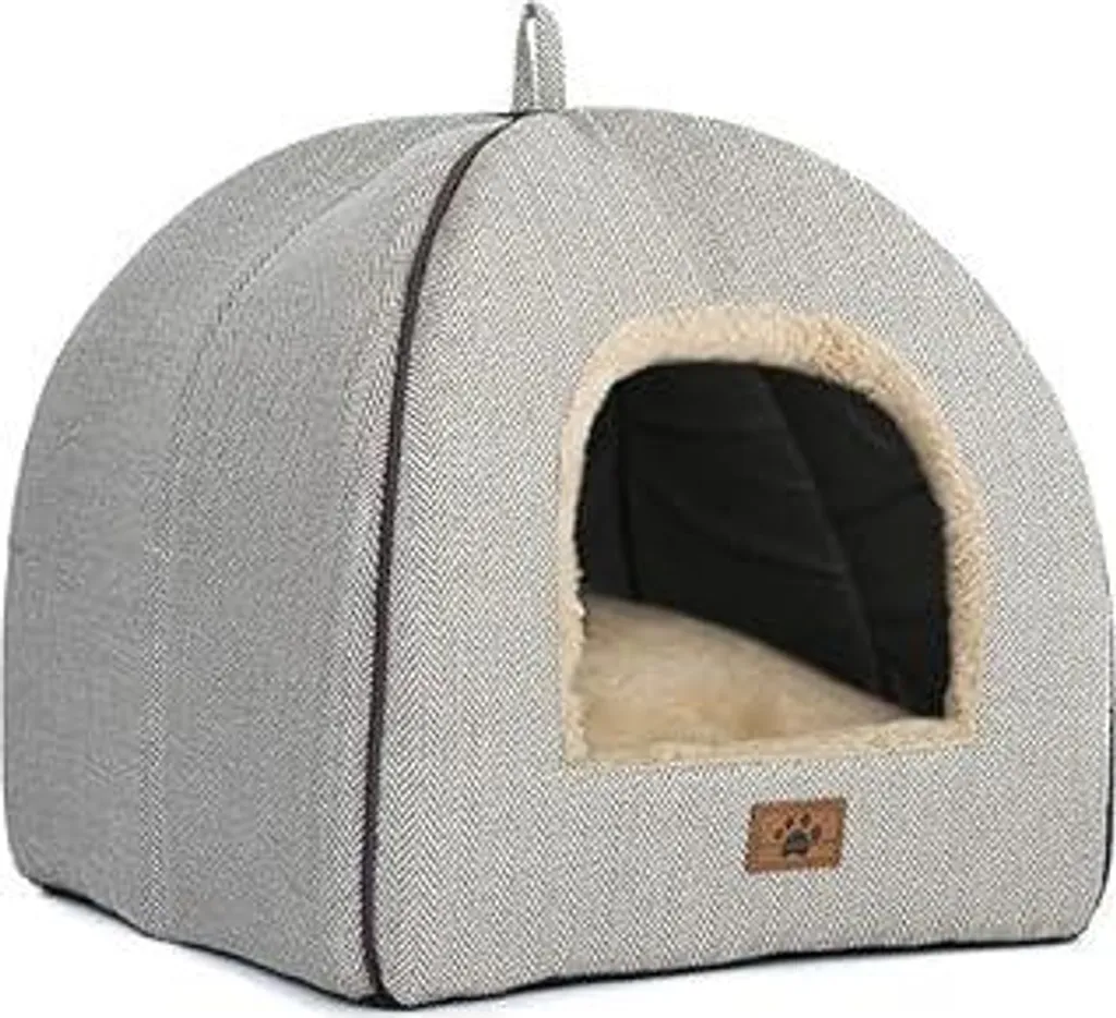 Cucce per Gatti Domestici: Tenda Morbida e Calda con Cuscino Sfoderabile