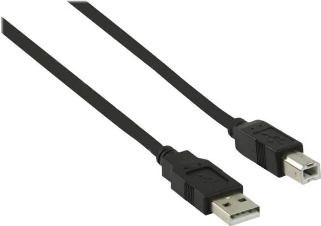 Câble USB 2.0 Haute Vitesse 480 Mbps Nedis 2m avec Connecteurs Nickel