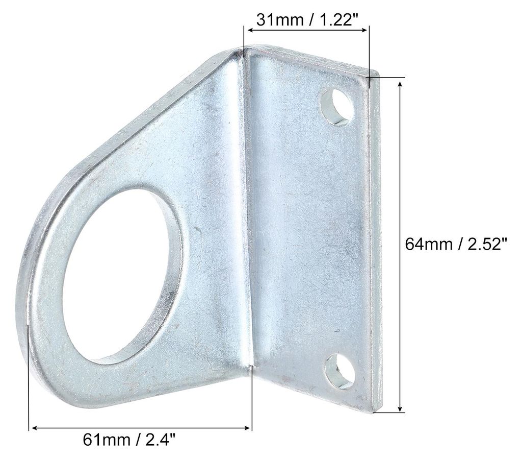 Zylinder Verbindung Stabschienen Montage Klammer 2 Pack MAL Pneumatische Teile Zylinder Einbau Stand fš¹r 40mm Zylinder Durchmesser