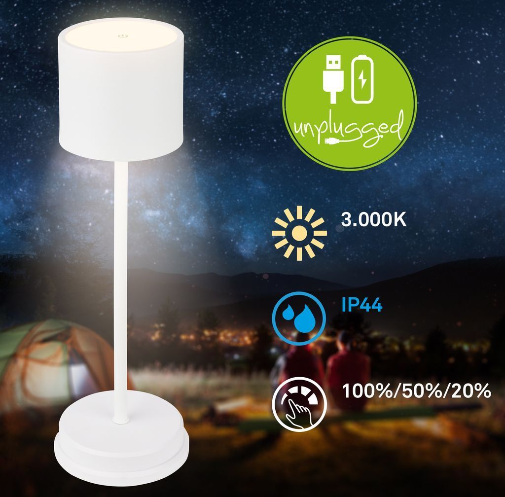 Briloner Sigo LED Lampe de table sans fil IP44, Variable, Image du produit 