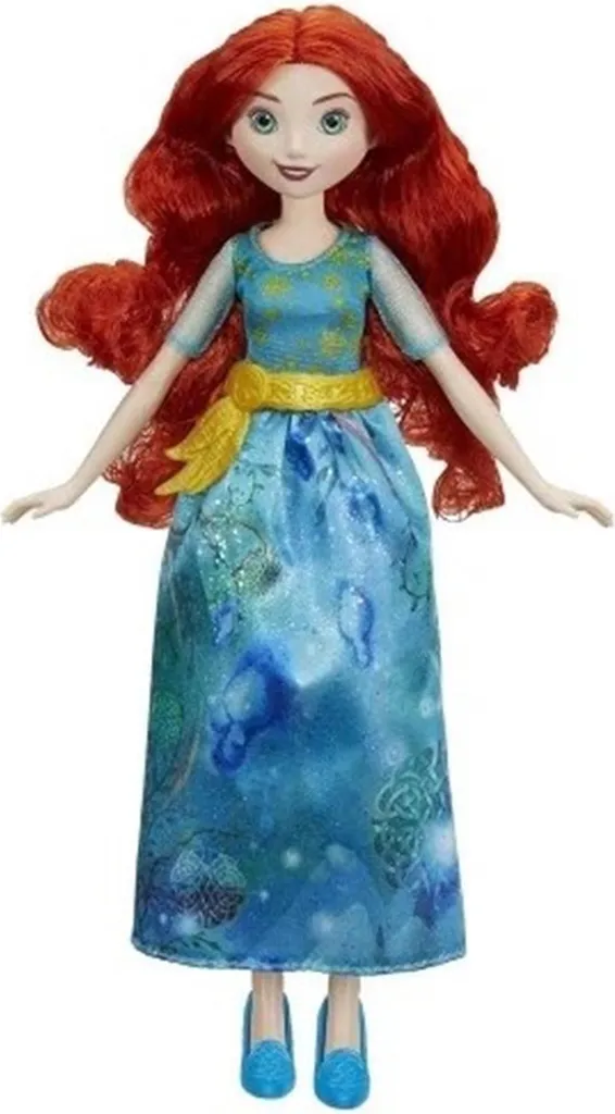 Poupée Princesse Disney Merida scintillante avec robe à paillettes