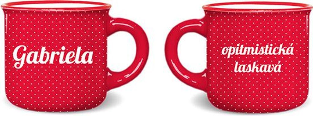 Nekupto Tasse mit dem Namen GABRIELA Mini