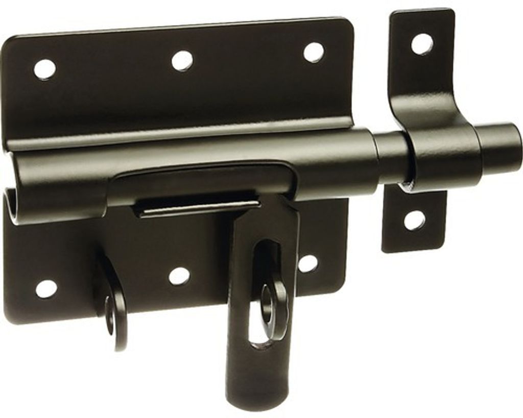 Bolzen-Schlossriegel mit befestigter Schlaufe 80x58 mm Produktbild 