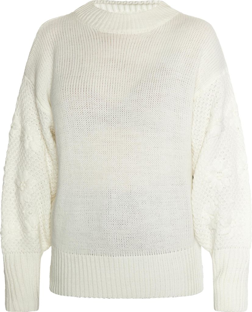 Jeona damen strickpullover - wollweiss, XL/XXL