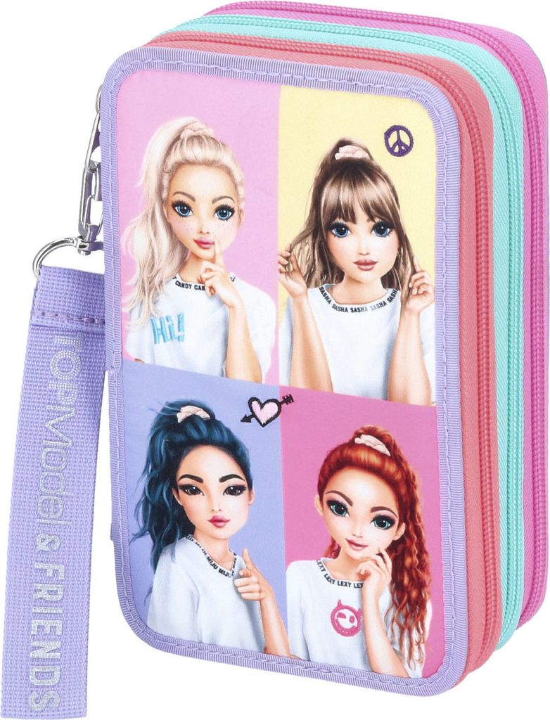 Federtasche 3fach  TOPModel SNAP SHOTS, 3fach, komplett Produktbild 