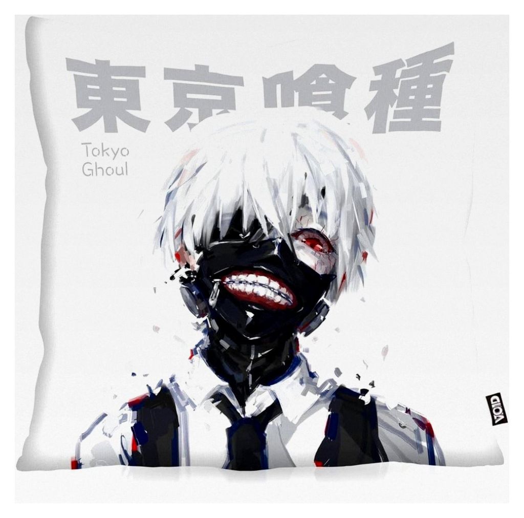 Ghoul Kaneki Kissenbezug für Outdoor und Indoor, Tokyo Anime Manga, Kissen Größe: 40 x 40 cm