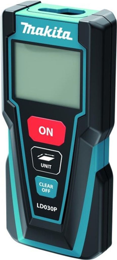 A Makita LD030P laser distance meter is shown against a white background.