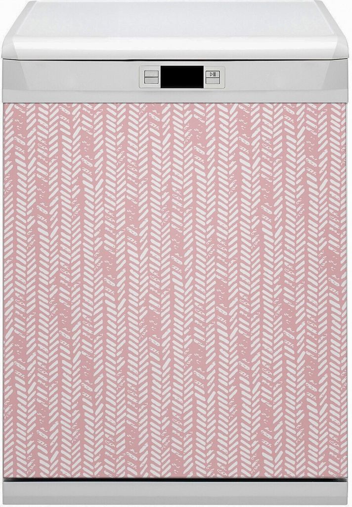 Magnete Küche Magnetmatte Magnet für Spülmaschine Abwaschbar Nachbildung 60x70 cm - Rosa Fischgräten
