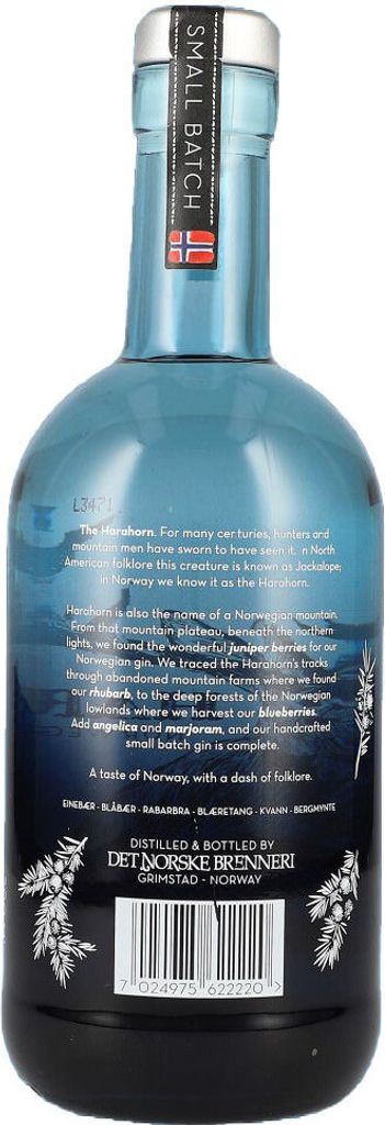 Harahorn Norwegian Small Batch Gin 46% Vol. 0,5l Gin