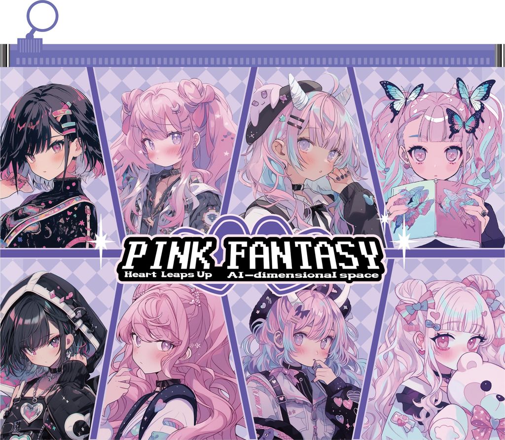 A4 Manga Rosa Fantasy Anime M&G zip Ordner