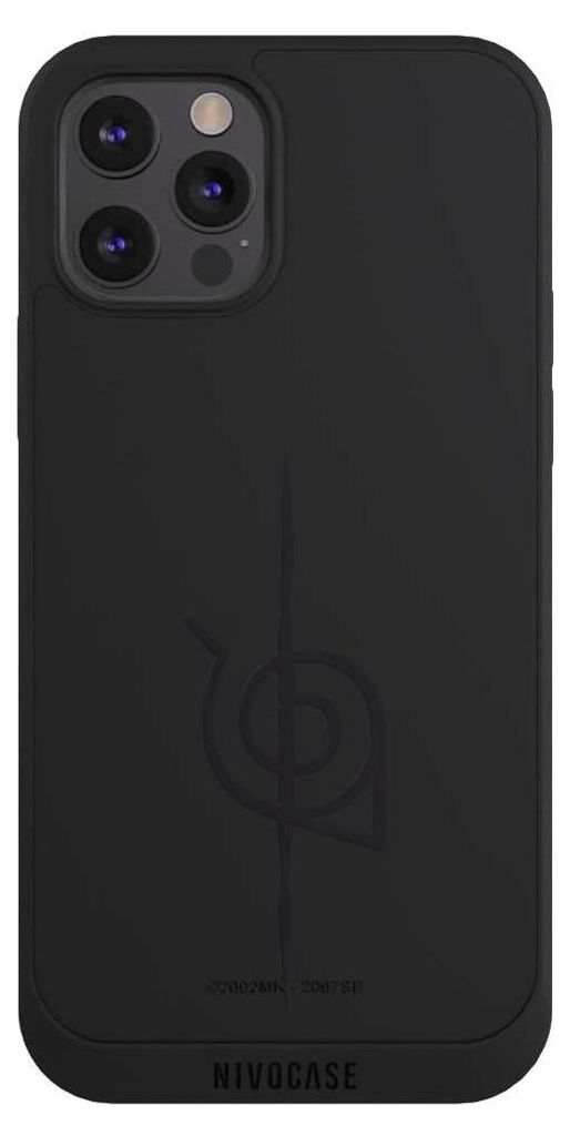 NIVOCASE Handyhülle für Apple iPhone 12 Pro Max Hülle NIVOpure Case Schwarz Naruto Shippuden Sasuke Konoha