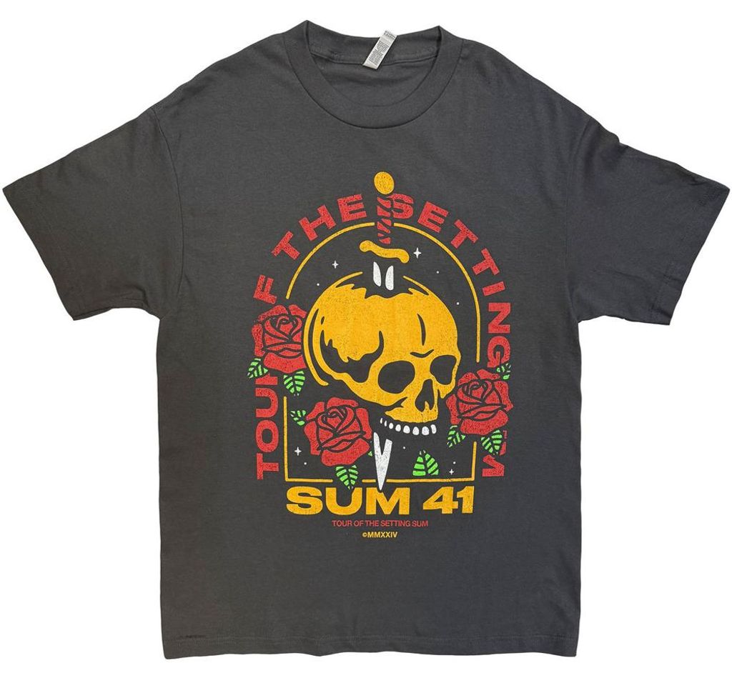 Sum 41 - "Tour ́24" T-Shirt für Herren/Damen Uni RO15816 (XXL) (Anthrazit)
