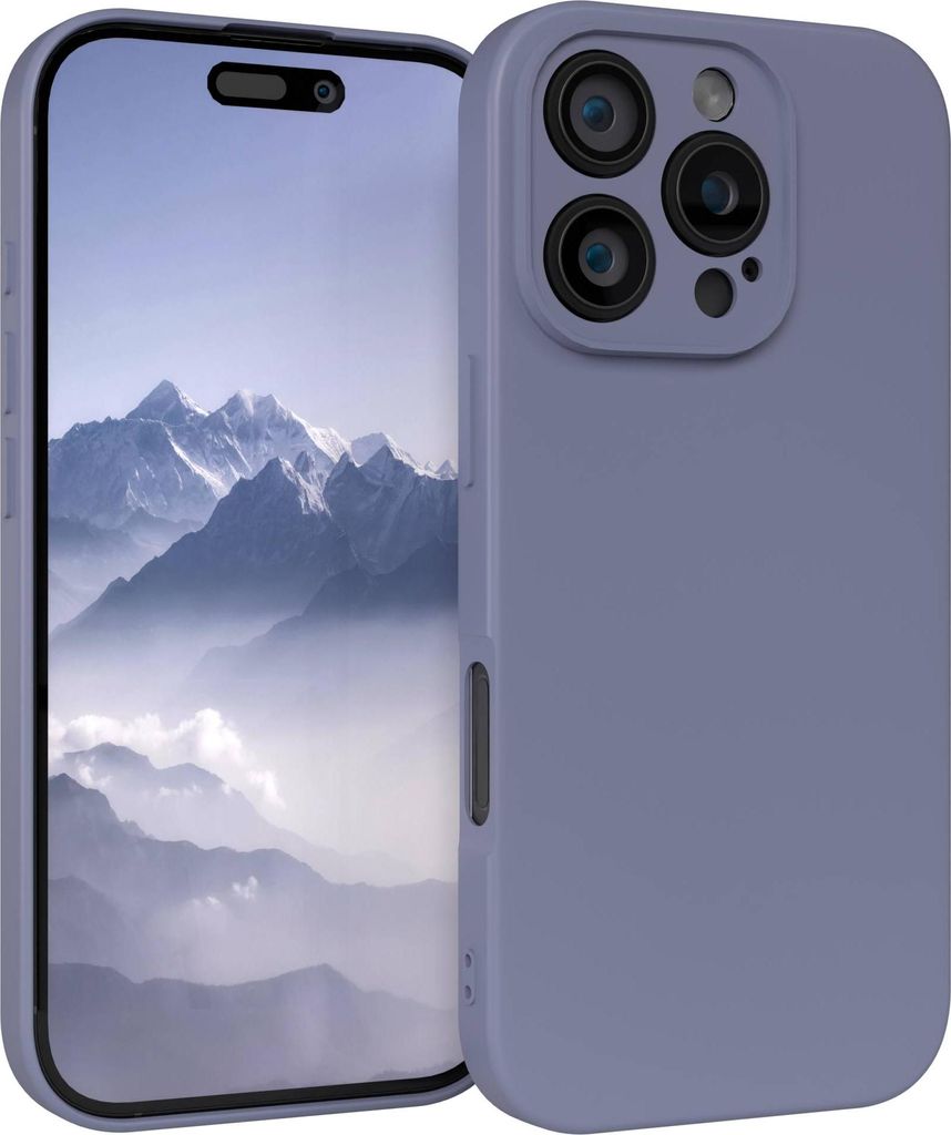 EAZY CASE - TPU Hülle für Apple iPhone 16 Pro, TPU Case stoßfeste Handyhülle, weiches Cover mit Kameraschutz, Silikonhülle in Blau