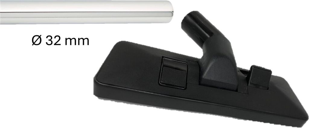 Bodendüse, Düse, Staubsaugerdüse ohne Rad Ø 32mm für AEG, Electrolux, Dirt Devil, Nilfisk, Kärcher, Numatic ua.