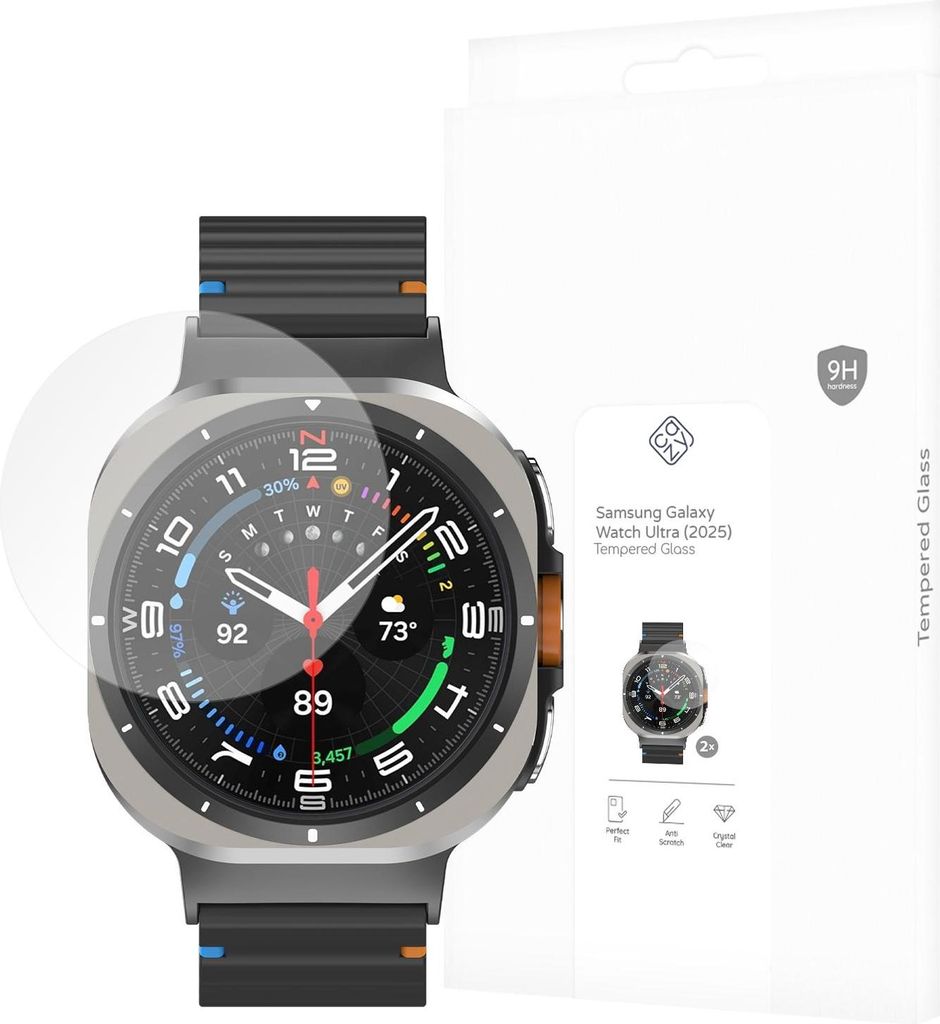 Schutzfolie Samsung Galaxy Watch Ultra (2025) - Panzerglas - Cazy - Transparant