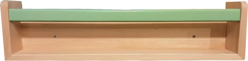 Étagère à livres 100% peuplier Menthe - Rangement mural compact 56 cm