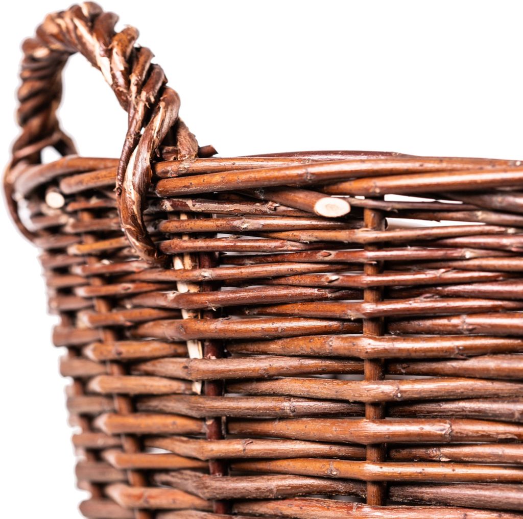 MIKONI Weidenkorb Ø 60 cm Aufbewahrungskorb Kaminholzkorb Produktbild 5