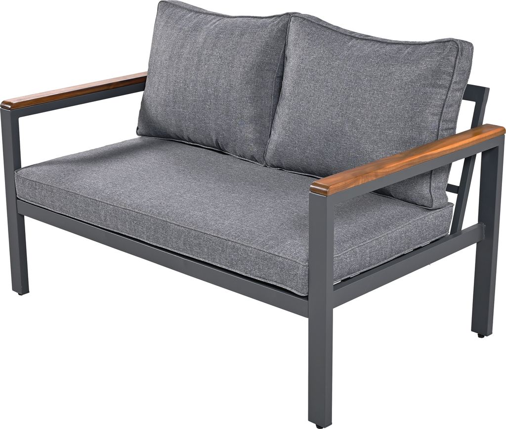 Merax Gartenlounge Set 4-tlg. Balkonmöbel Set mit Kissen Produktbild 6