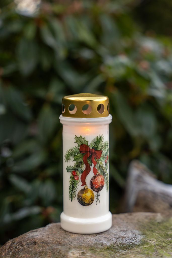 Bolsius 6er Set Grabkerzen, Weihnachten Duftkerzen