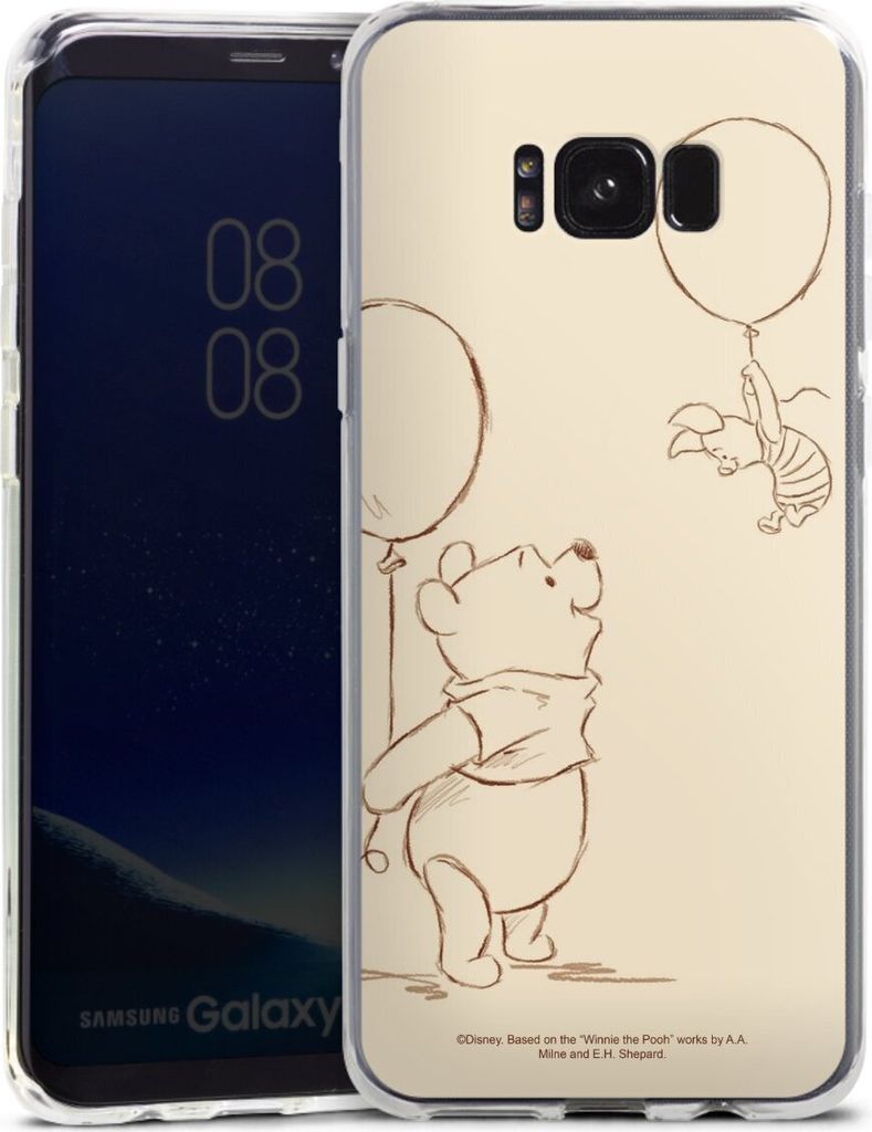 DeinDesign Handyhülle für Samsung Galaxy S8 Plus Silikon Hülle Case Smartphone Schutzhülle Disney Offizielles Lizenzprodukt Winnie Puuh
