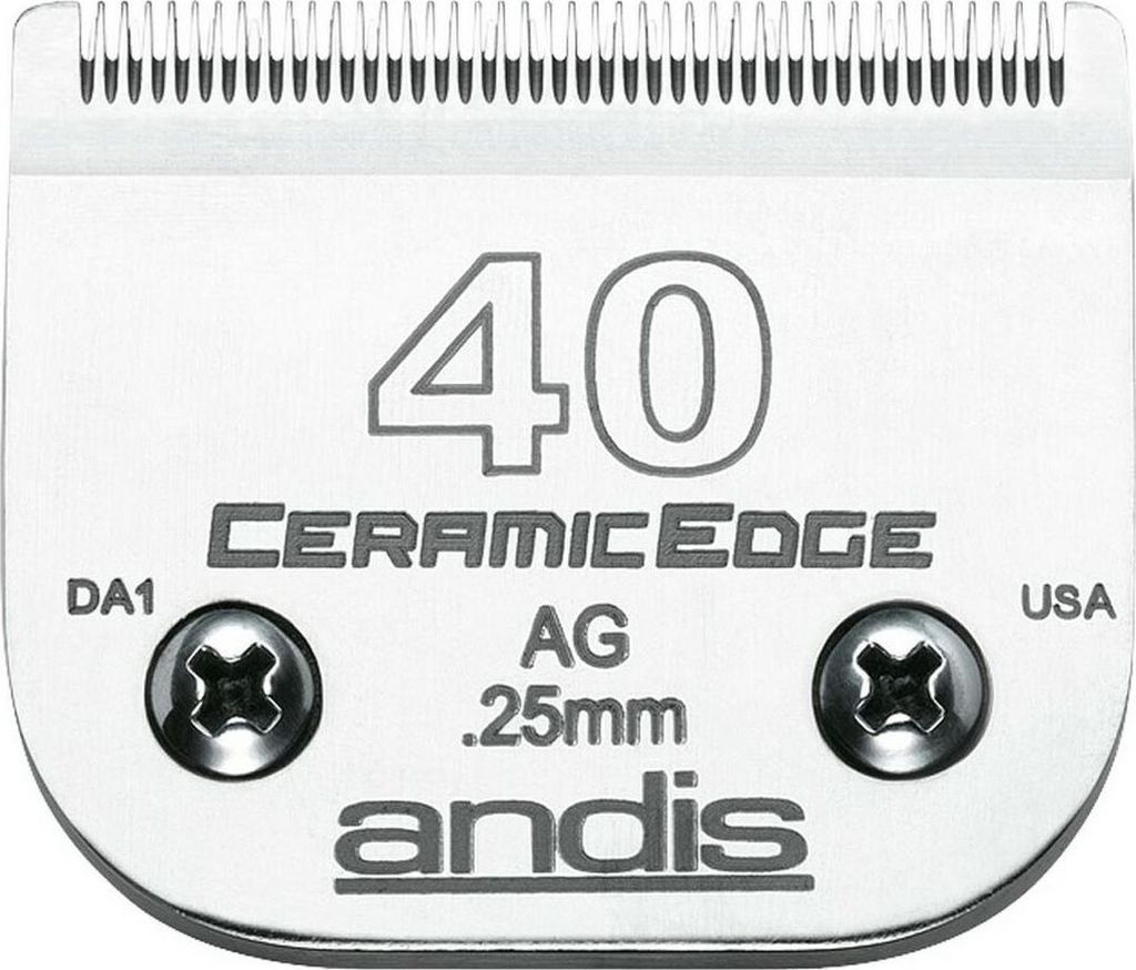 Ersatzklinge für Rasierer Andis S-40 Hund aus Keramik 0,25 mm