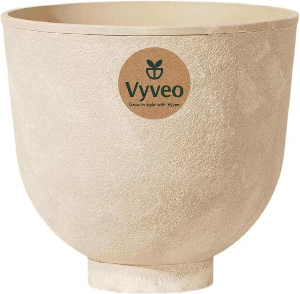Vyveo – doniczka Orb – beżowa – 35 x 32 Zdjęcie produktu 