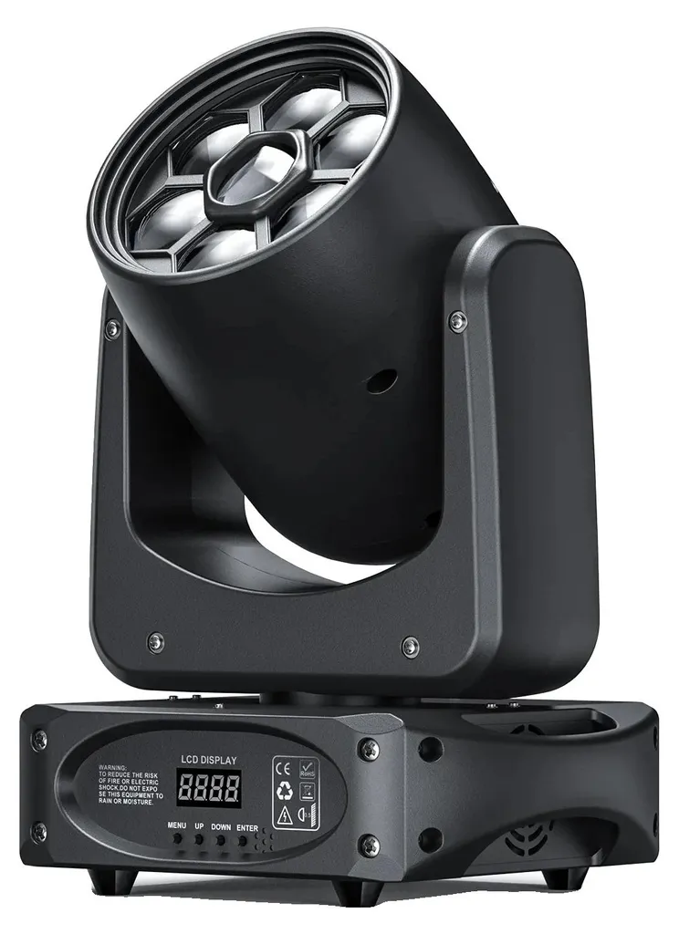Spot de Scène LED RGBW DMX Orientable - Projecteur Multicolore Prise UE