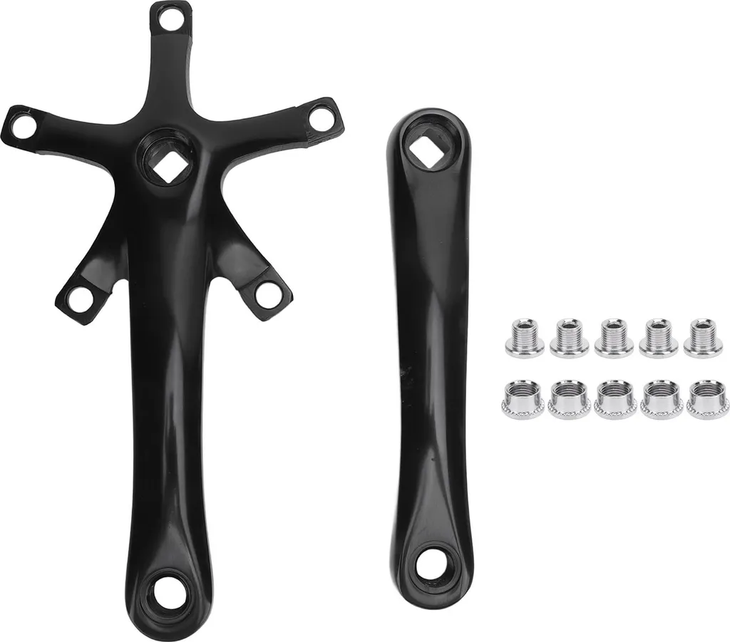 Bras de manivelle de cyclisme 165 mm en alliage d'aluminium haute densité