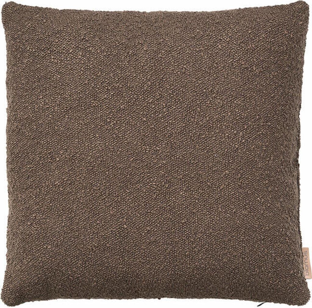 Blomus Kissenbezug Boucle, Kissenhülle für Kopf- oder Sofakissen, Espresso, 50 x 50 cm, 66589