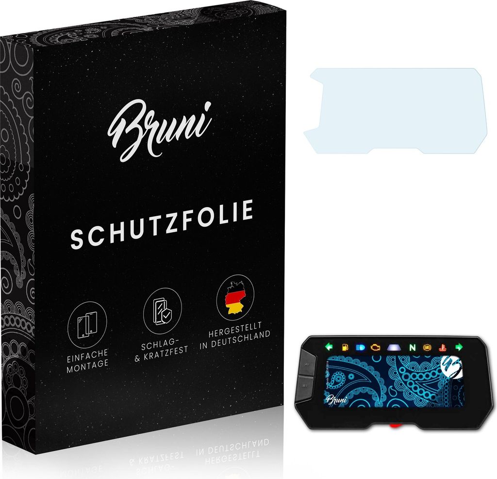 Bruni Basics-Clear 2x Schutzfolie kompatibel mit Honda CB125R (2018) Folie