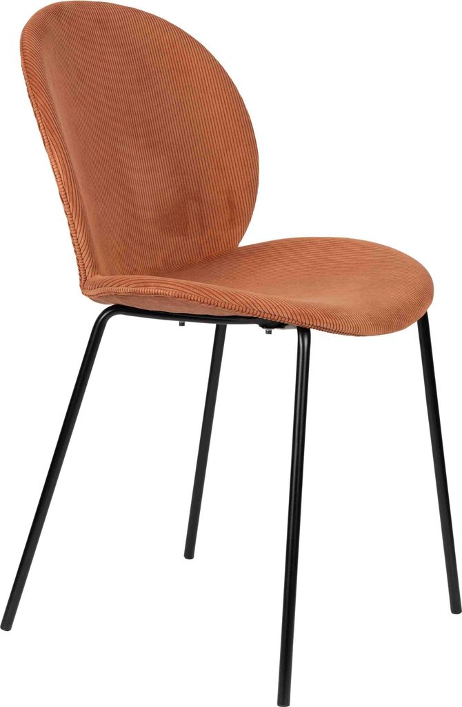 2er Set Zuiver Bonnet Esszimmerstuhl Eisen/Polyester
