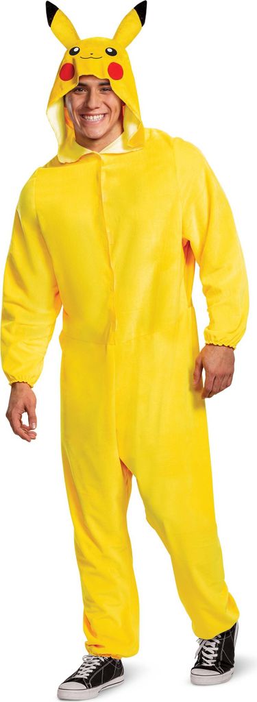 Pokémon Erwachsenenkostüm Pikachu Overall gelb - L/XL Produktbild 