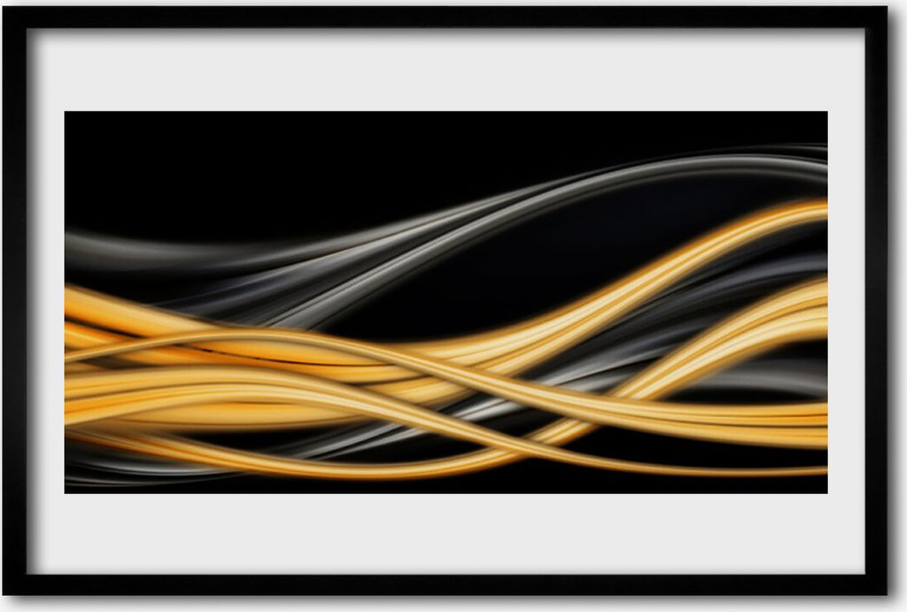 Bild 60x40 MDF-Rahmen Wandkunst Abstraction Graphics