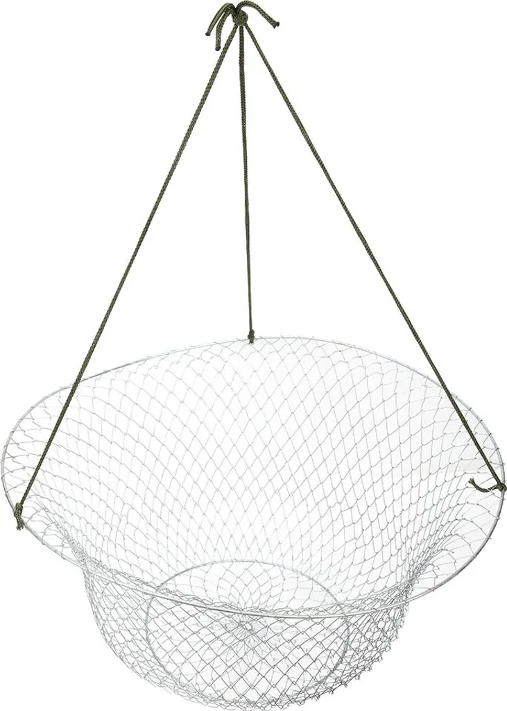 Filet de pêche pliable anti-déchirure en acier pour homard et crabe