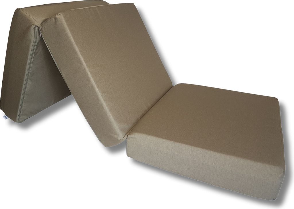 Natalia Spzoo Lux Visco Klappmatratze 195 x 75 x 15cm Hellbraun