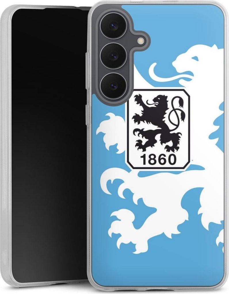 DeinDesign Handyhülle für Samsung Galaxy S25 FE Silikon Hülle Case Smartphone Schutzhülle Offizielles Lizenzprodukt TSV 1860 München Wappen