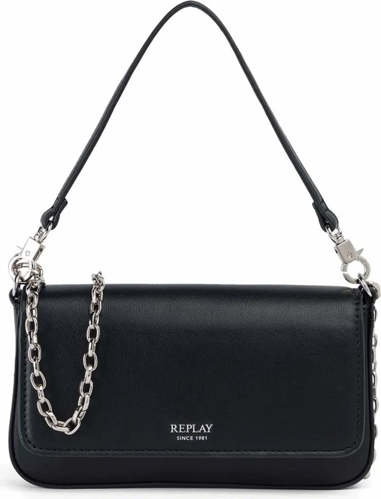 Borsa REPLAY Crossbody Nera | Semplicità e Stile per la Donna Moderna