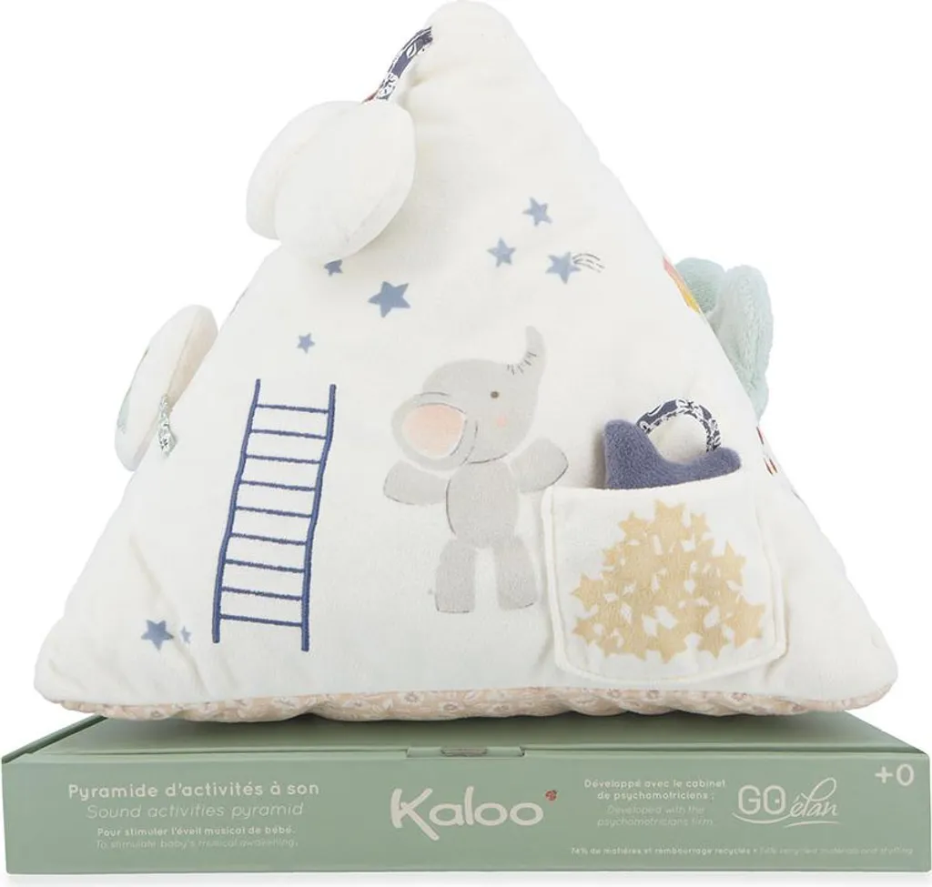 Jouet d'éveil premier âge - Pyramide sonore souple Kaloo multicolore - 6