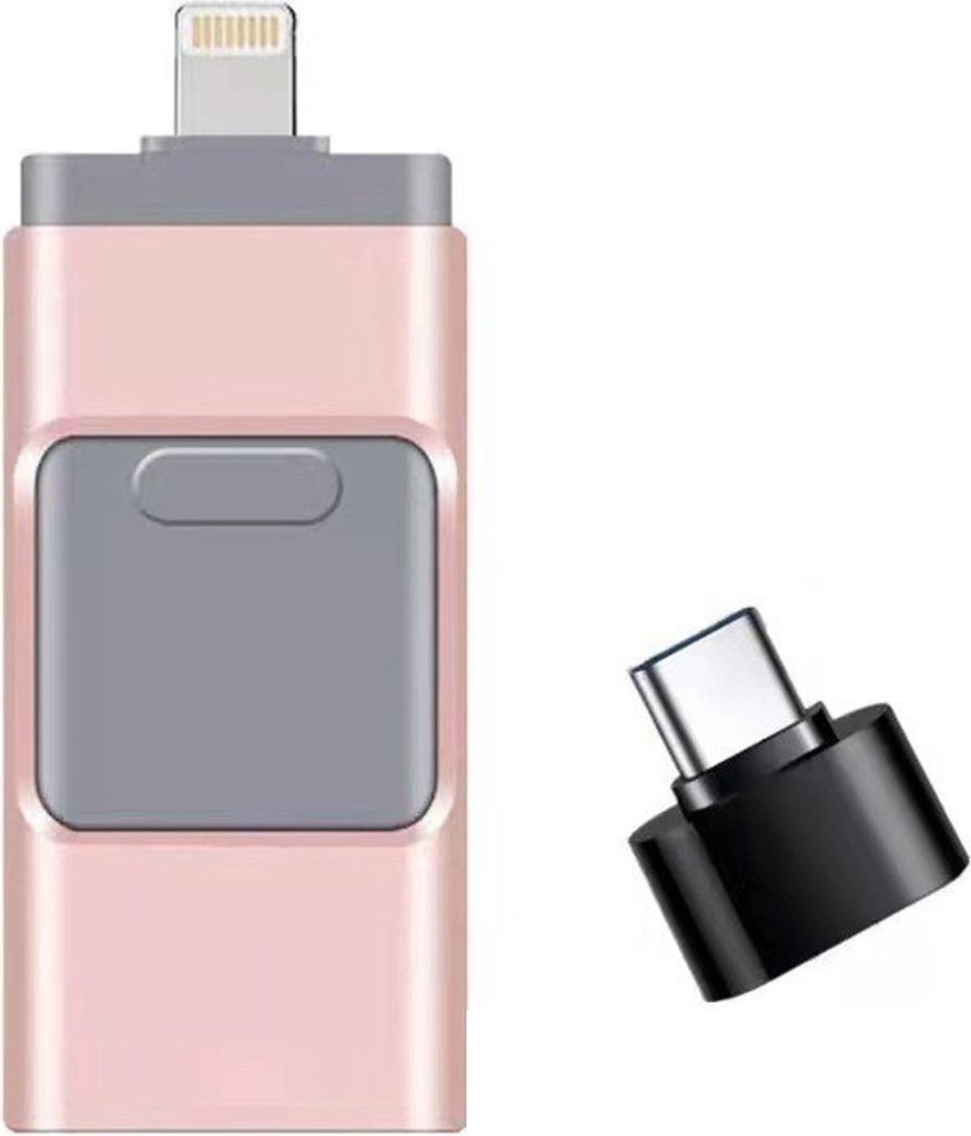 USB 3.0-Stick mit externem Speicher (64 GB) fš¹r iPhone/iPad šC Kompatibel mit allen PCs, Tablets und Android-Smartphones šC Pink