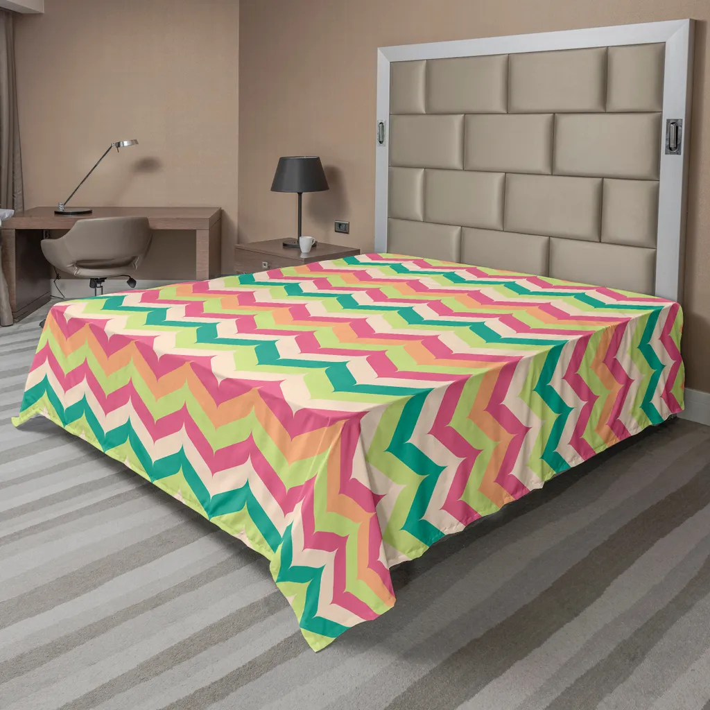 ABAKUHAUS Animale Lenzuolo con Angoli, Cartoon Elefanti, Morbido Tessuto Decorativo da Letto Tasca Elastica a Tutto Tondo, 135 x 190 cm, Baby Blue e Bianco