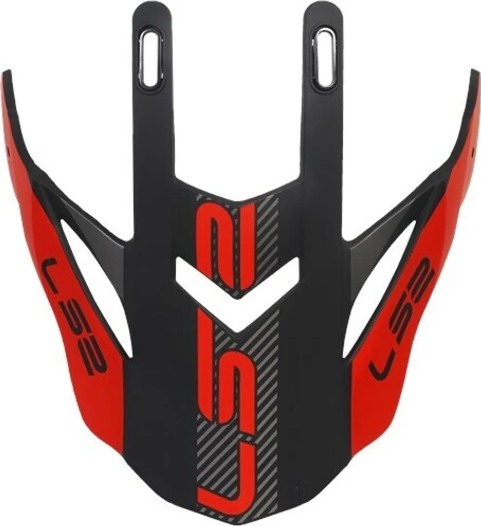 Écran LS2 MX436 Adventurer Rouge/Noir - Visière de Rechange pour Moto