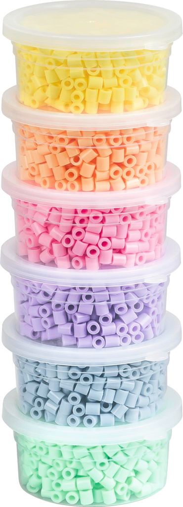Bügelperlen-Set, 3.000 Stück Pastell Produktbild 